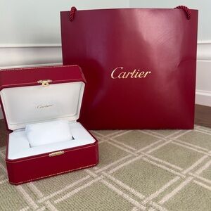 Cartier Luxurious Red Box and Bag Set